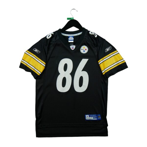 Maillot manches courtes enfant noir Reebok Equipe Pittsburgh Steelers QWE0477