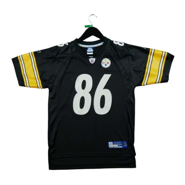 Maillot manches courtes enfant noir Reebok Equipe Pittsburgh Steelers QWE0477