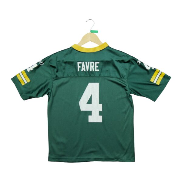 Maillot manches courtes enfant vert Reebok Equipe Green Bay Packers 4 Brett Favre QWE0173