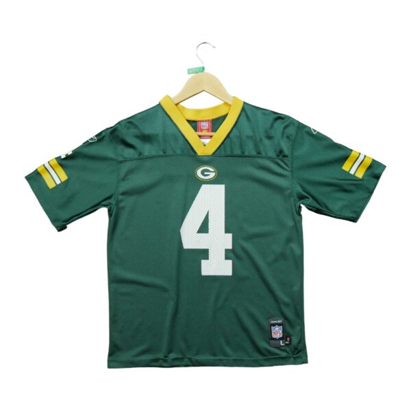 Maillot manches courtes enfant vert Reebok Equipe Green Bay Packers 4 Brett Favre QWE0173