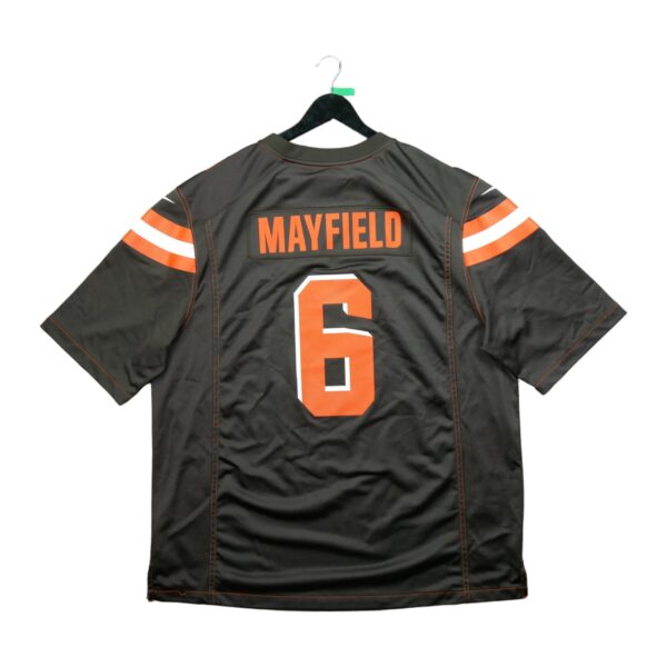 Maillot manches courtes homme marron Nike Equipe Cleveland Browns 6 Baker Mayfield QWE0388