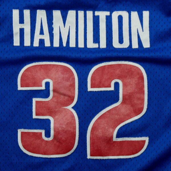 Maillot sans manches enfant Adidas Equipe Pistons de Detroit Rip Hamilton 32 bleu QWE0317