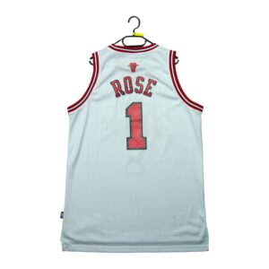 Maillot sans manches homme blanc Adidas Equipe Bulls de Chicago QWE1249