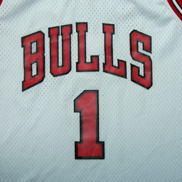 Maillot sans manches homme blanc Adidas Equipe Bulls de Chicago QWE1249