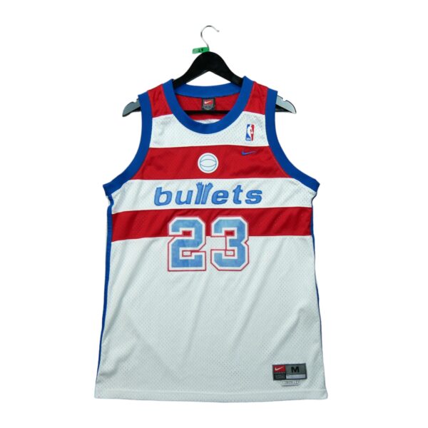 Maillot sans manches homme blanc Nike Equipe Wizards de Washington QWE0128