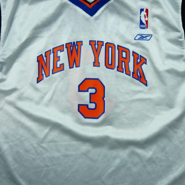 Maillot sans manches homme blanc Reebok Equipe Knicks de New York QWE3793