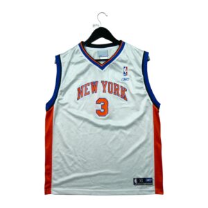 Maillot sans manches homme blanc Reebok Equipe Knicks de New York QWE3793