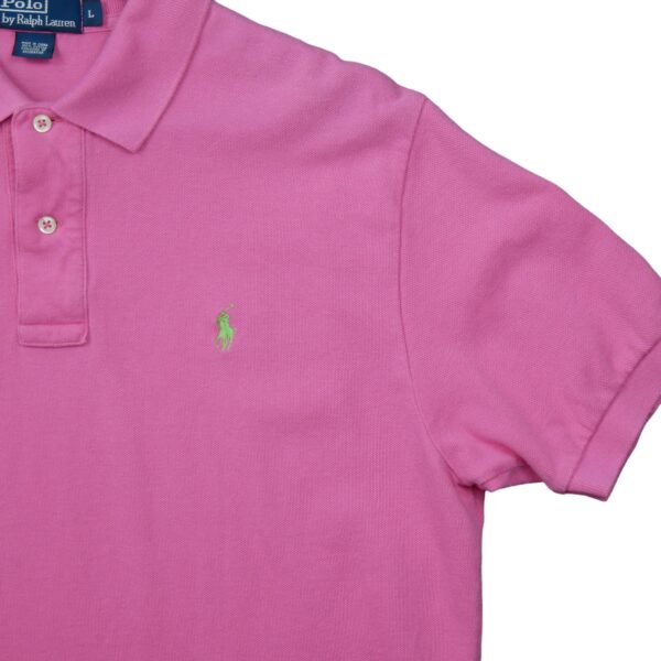 Polo manches courtes homme rose Polo Ralph Lauren Col Rond QWE0325