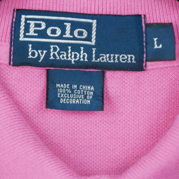 Polo manches courtes homme rose Polo Ralph Lauren Col Rond QWE0325
