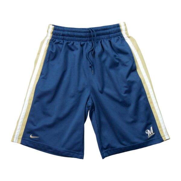 Short de Sport enfant bleu Nike Equipe Brewers de Milwaukee QWE3276