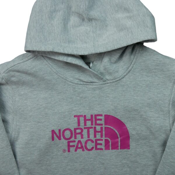 Sweat a capuche enfant manches longues gris The North Face Motif imprime Col Rond QWE0364