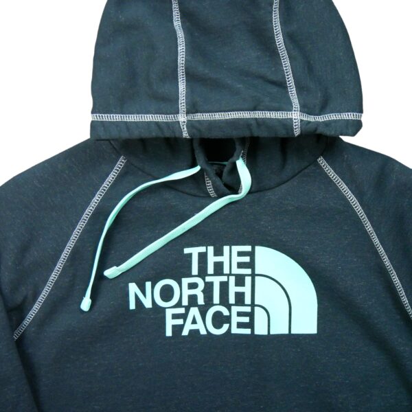 Sweat a capuche femme manches longues gris The North Face Motif imprime Col Rond QWE0183