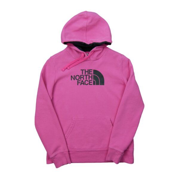 Sweat a capuche femme manches longues rose The North Face Motif imprime Col Rond QWE3346