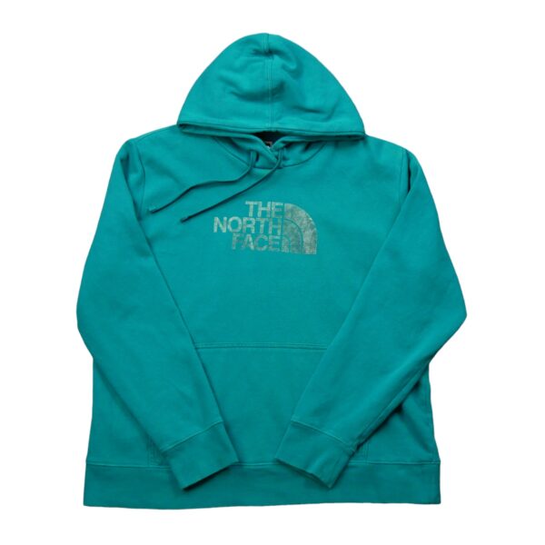 Sweat a capuche femme manches longues turquoise The North Face Col Rond QWE3815