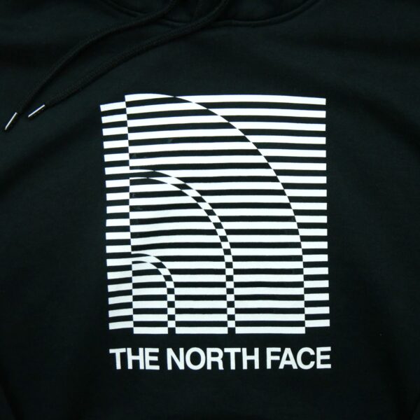 Sweat a capuche homme manches longues noir The North Face Motif imprime Col Rond QWE3314