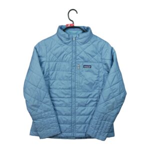 Blouson enfant manches longues bleu clair Patagonia Col Montant QWE2245