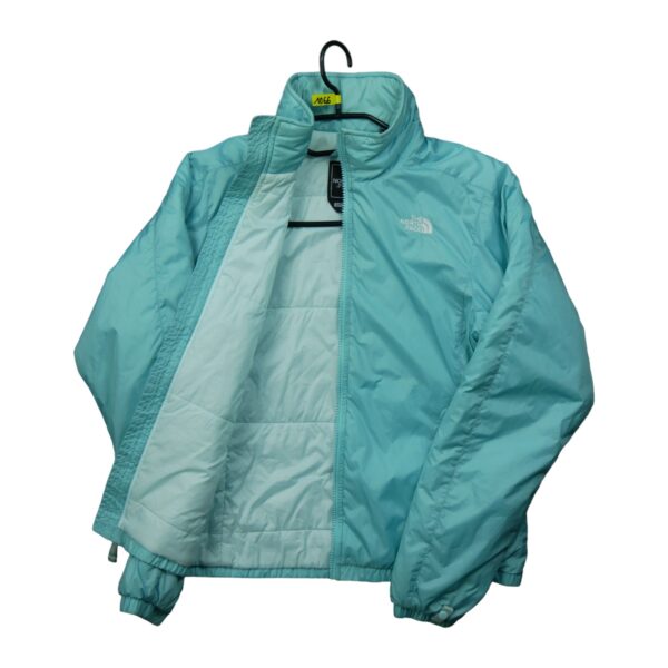 Blouson femme manches longues turquoise The North Face Col Montant QWE1066