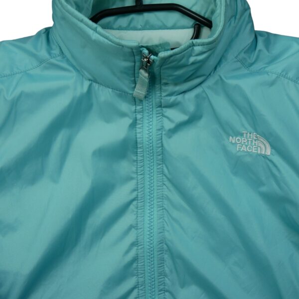 Blouson femme manches longues turquoise The North Face Col Montant QWE1066