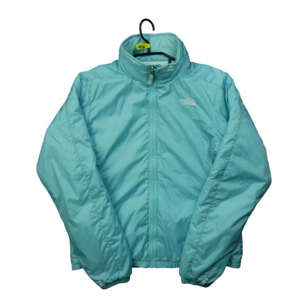 Blouson femme manches longues turquoise The North Face Col Montant QWE1066