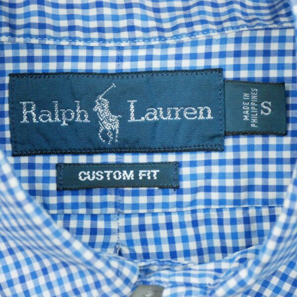 Chemise classiques femme manches longues bleu clair Polo Ralph Lauren Motif a carreaux QWE0080