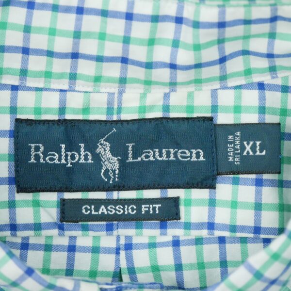 Chemise classiques homme manches courtes blanc Polo Ralph Lauren Motif a carreaux QWE3129