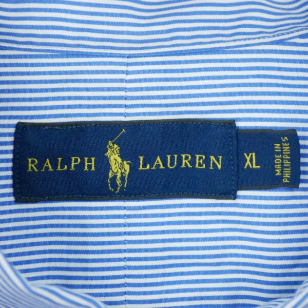 Chemise classiques homme manches longues bleu clair Polo Ralph Lauren Motif a rayures QWE3051