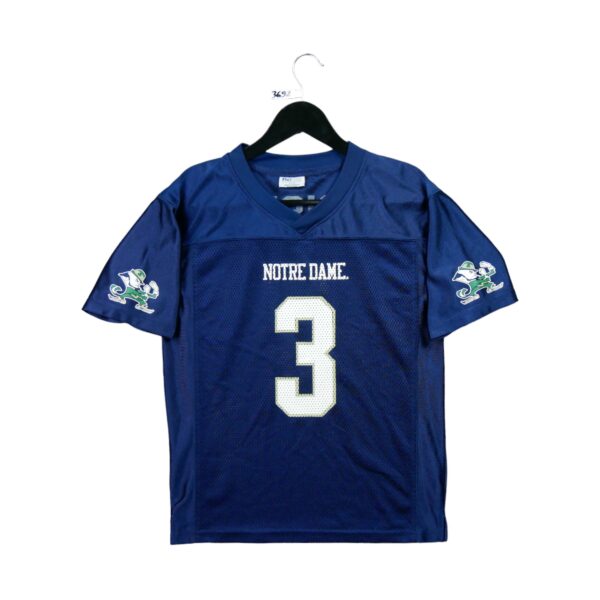 Maillot manches courtes enfant marine NFL Team Apparel Equipe Notre Dame QWE3692