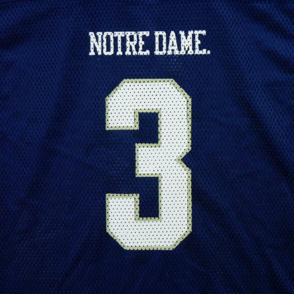 Maillot manches courtes enfant marine NFL Team Apparel Equipe Notre Dame QWE3692