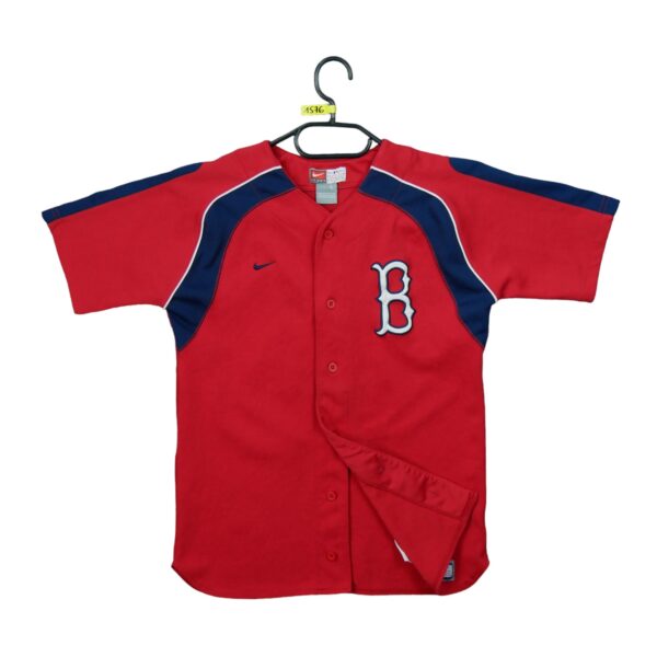 Maillot manches courtes enfant rouge Nike Equipe Red Sox de Boston QWE1576