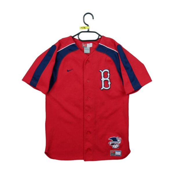 Maillot manches courtes enfant rouge Nike Equipe Red Sox de Boston QWE1576