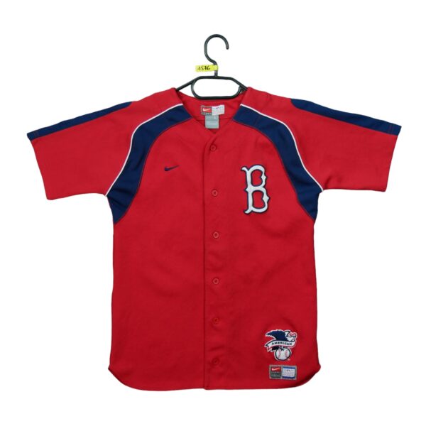 Maillot manches courtes enfant rouge Nike Equipe Red Sox de Boston QWE1576