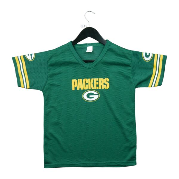 Maillot manches courtes enfant vert NFL Team Apparel Equipe Green Bay Packers QWE3546