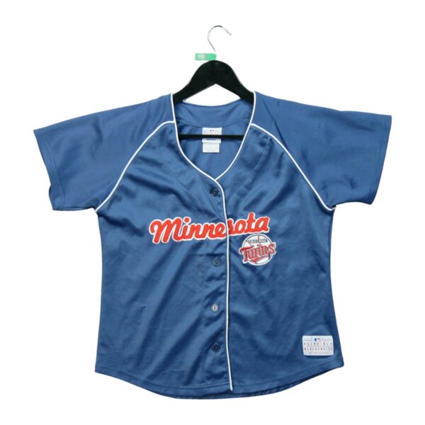 Maillot manches courtes femme marine MLB Equipe Twins du Minnesota QWE0156