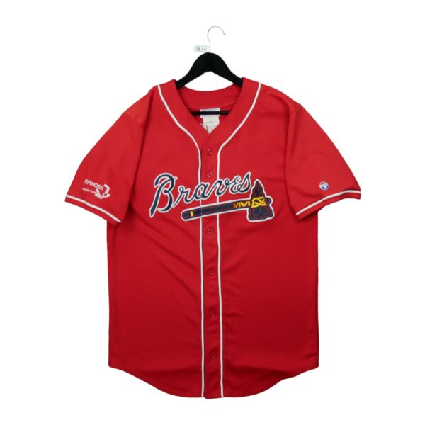 Maillot manches courtes homme rouge MLB Equipe Braves dAtlanta QWE3850