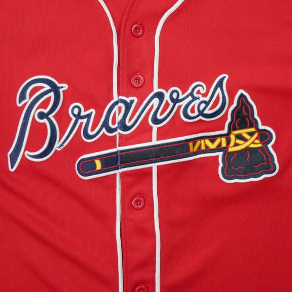 Maillot manches courtes homme rouge MLB Equipe Braves dAtlanta QWE3850