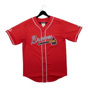 Maillot manches courtes homme rouge MLB Equipe Braves dAtlanta QWE3850