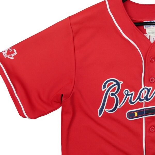 Maillot manches courtes homme rouge MLB Equipe Braves dAtlanta QWE3850