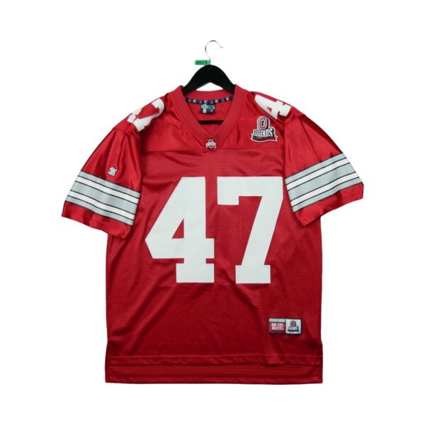 Maillot manches courtes homme rouge NFL Team Apparel Equipe Ohio State QWE0523