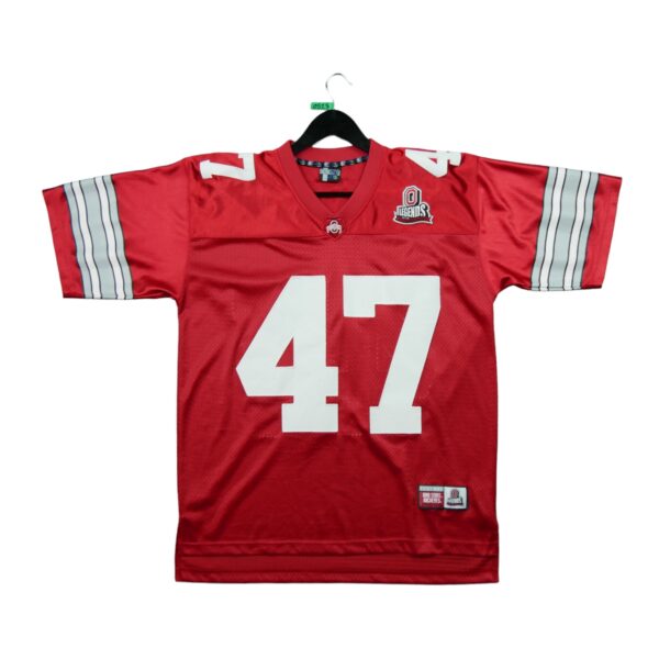 Maillot manches courtes homme rouge NFL Team Apparel Equipe Ohio State QWE0523