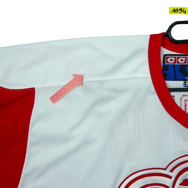 Maillot manches longues homme blanc NHL Equipe Red Wings de Detroit QWE1094