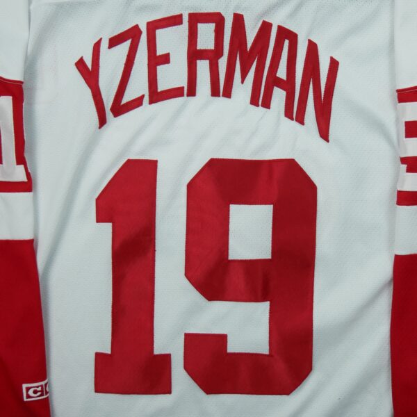 Maillot manches longues homme blanc NHL Equipe Red Wings de Detroit QWE1094