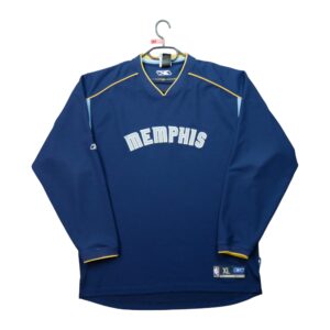 Maillot manches longues homme marine Reebok Equipe Grizzlies de Memphis QWE2060