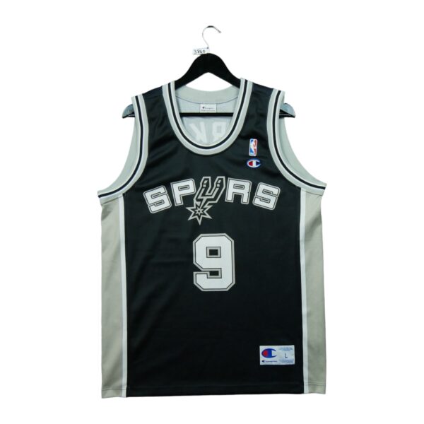 Maillot sans manches homme noir Champion Equipe Spurs de San Antonio QWE3840