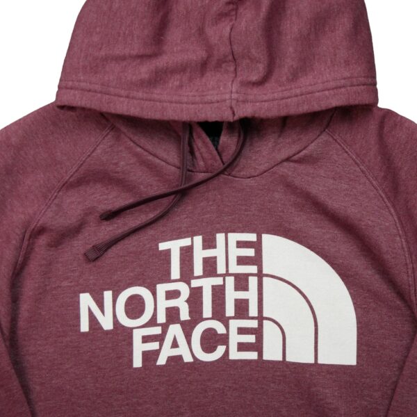 Sweat a capuche femme manches longues bordeaux The North Face Motif imprime Col Rond QWE3610