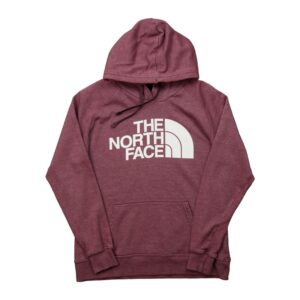 Sweat a capuche femme manches longues bordeaux The North Face Motif imprime Col Rond QWE3610