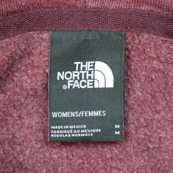 Sweat a capuche femme manches longues bordeaux The North Face Motif imprime Col Rond QWE3610