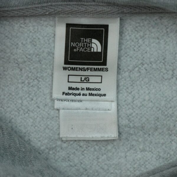 Sweat a capuche femme manches longues gris The North Face Motif imprime Col Rond QWE1600