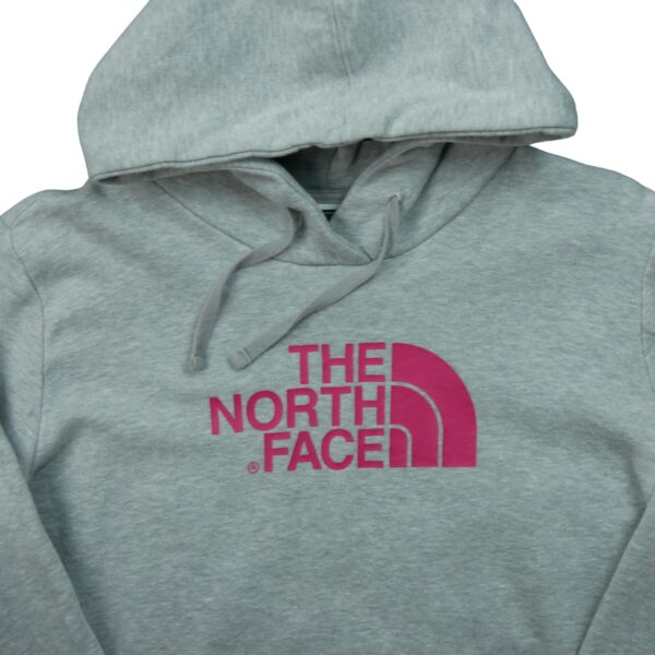 Sweat a capuche femme manches longues gris The North Face Motif imprime Col Rond QWE1600