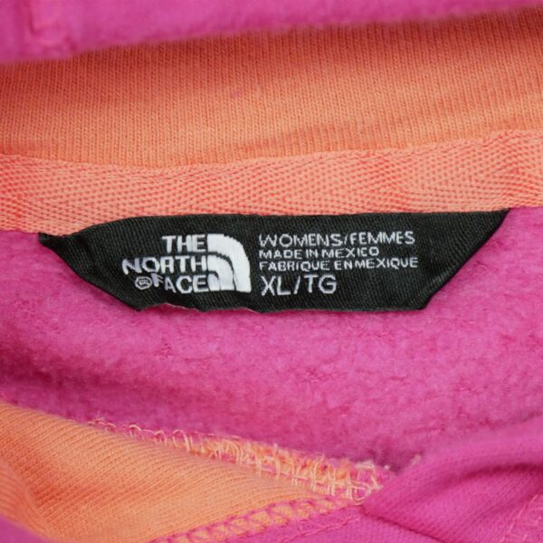 Sweat a capuche femme manches longues rose The North Face Motif imprime Col Rond QWE1562