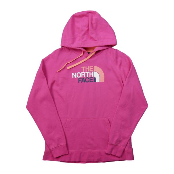 Sweat a capuche femme manches longues rose The North Face Motif imprime Col Rond QWE1562